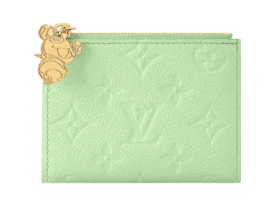 Pre-owned Louis Vuitton Women's  X Takashi Murakami Lisa Wallet In Green Tea