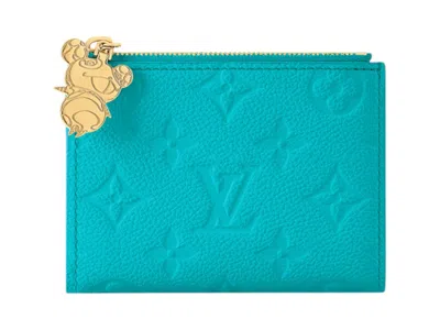 Pre-owned Louis Vuitton Women's  X Takashi Murakami Lisa Wallet In Kabira Blue