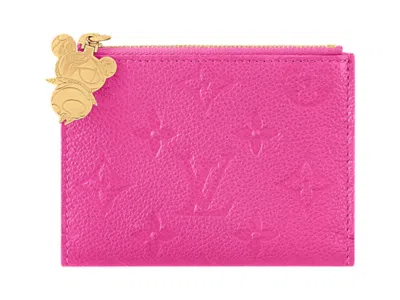 Pre-owned Louis Vuitton Women's  X Takashi Murakami Lisa Wallet In Kawaii Pink