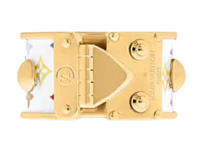 Pre-owned Louis Vuitton Women's  X Takashi Murakami Lv Signature Slock Ring In White