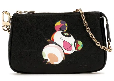 Pre-owned Louis Vuitton Women's  X Takashi Murakami Mini Pochette Accessoires In Black