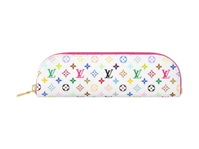 Pre-owned Louis Vuitton Women's  X Takashi Murakami Monogram Charlotte Pencil Pouch In White