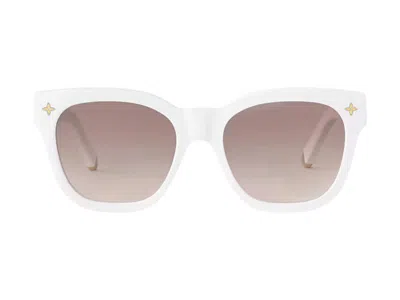 Pre-owned Louis Vuitton Women's  X Takashi Murakami My Monogram Square Sunglasses In White