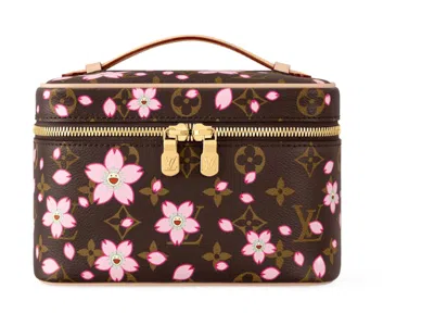 Pre-owned Louis Vuitton Women's  X Takashi Murakami Nice Mini In Sakura Brown