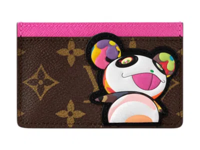 Pre-owned Louis Vuitton Women's  X Takashi Murakami Panda Card Holder In Monogram