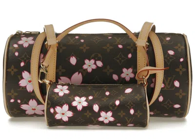 Pre-owned Louis Vuitton Women's  X Takashi Murakami Papillon In Sakura Brown