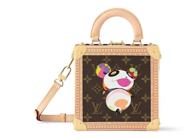 Pre-owned Louis Vuitton Women's  X Takashi Murakami Square Trunk In Panda Monogram