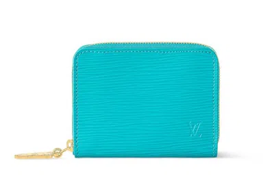 Pre-owned Louis Vuitton Women's  X Takashi Murakami Zippy Coin Purse In Kabira Blue