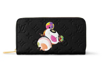Pre-owned Louis Vuitton Women's  X Takashi Murakami Zippy Wallet In Black