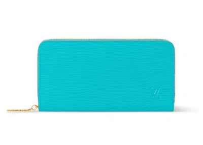 Pre-owned Louis Vuitton Women's  X Takashi Murakami Zippy Wallet In Kabira Blue