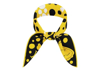 Pre-owned Louis Vuitton Women's  X Yayoi Kusama Infinity Dots Square 45 In Yellow/black