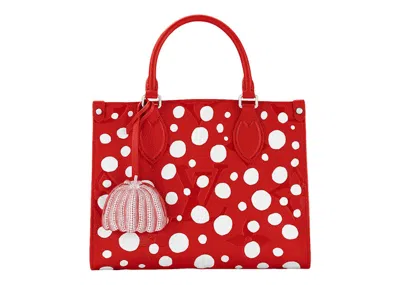 Pre-owned Louis Vuitton Women's  X Yayoi Kusama Onthego Pm In Red/white