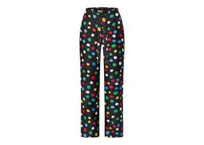 Pre-owned Louis Vuitton Women's  X Yayoi Kusama Painted Dots Pajama Pants In Black