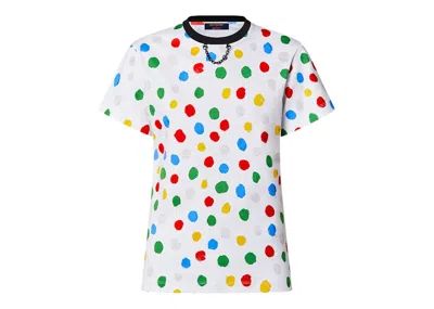Pre-owned Louis Vuitton Women's  X Yayoi Kusama Painted Dots T-shirt In White