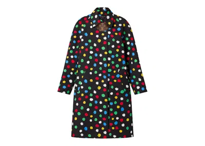 Pre-owned Louis Vuitton Women's  X Yayoi Kusama Painted Dots Trench Coat In Black