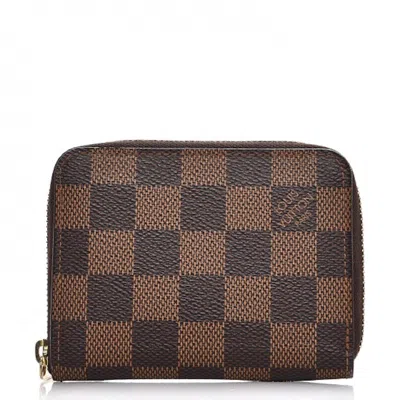 Pre-owned Louis Vuitton Women's  Zippy Coin Purse Damier Ebene In Multi