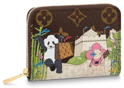 Pre-owned Louis Vuitton Women's  Zippy Coin Purse Monogram Vivienne In Myosotis Blue