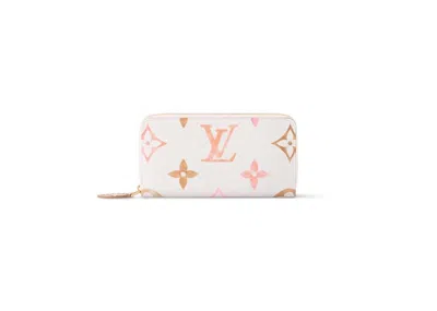 Pre-owned Louis Vuitton Women's  Zippy Wallet In Beige In Sand