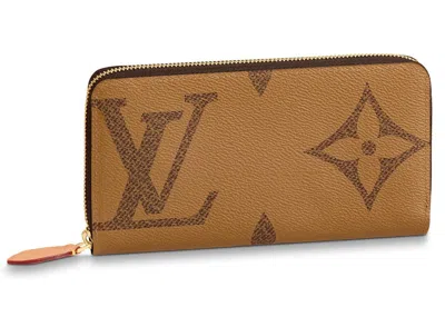 Pre-owned Louis Vuitton Women's  Zippy Wallet Monogram Giant In Brown