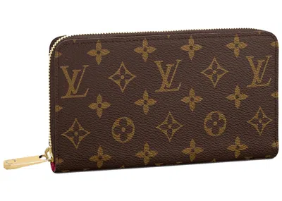 Pre-owned Louis Vuitton Women's  Zippy Wallet Monogram In Fuchsia In Pink