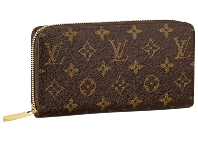 Pre-owned Louis Vuitton Women's  Zippy Wallet Monogram In Poppy