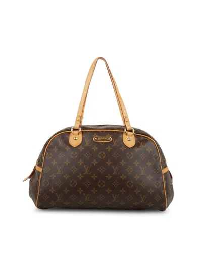 Pre-owned Louis Vuitton Women's Monogram Coated Canvas Shoulder Bag In Brown