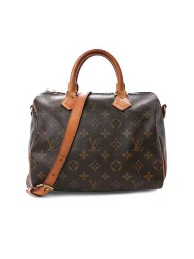 Pre-owned Louis Vuitton Women's Monogram Coated Canvas Two Way Shoulder Bag In Brown