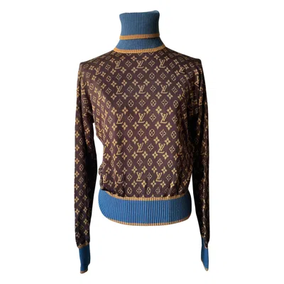 Pre-owned Louis Vuitton Women's Monogram Turtleneck Sweater Size S, Excellent In Black