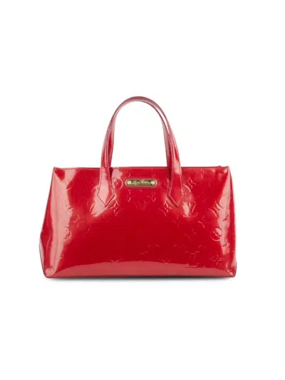 Pre-owned Louis Vuitton Women's Patent Leather Tote In Red