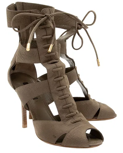 Pre-owned Louis Vuitton Women's Suede Gladiator Suede Pump (authentic Pre-loved)