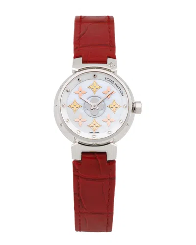 Pre-owned Louis Vuitton Women's Tambour Idylle Blossom Monogram Watch, Circa 2000's  (authentic Pre-loved)