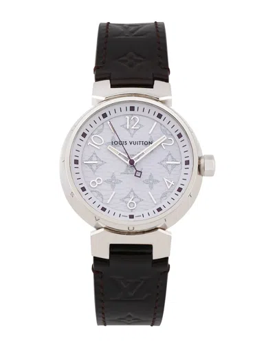 Pre-owned Louis Vuitton Women's Tambour Mm Monogram Watch, Circa 2000's (authentic Pre-loved)