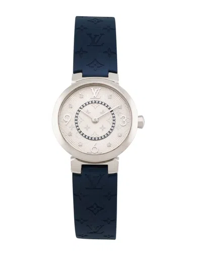 Pre-owned Louis Vuitton Women's Tambour Slim Monogram Diamond Watch, Circa 2000's  (authentic Pre-loved)