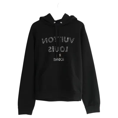 Pre-owned Louis Vuitton Women's Xs Black Icons Reverse Logo Sweatshirt