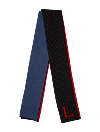 Pre-owned Louis Vuitton Wool 2015 Scarf In Blue