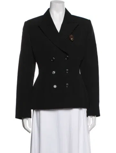 Pre-owned Louis Vuitton Wool Blazer In Black