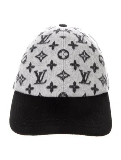 Pre-owned Louis Vuitton Wool Carry On Cap Ou Pas Cap In Black/grey