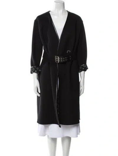 Pre-owned Louis Vuitton Wool Coat In Black