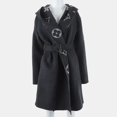 Pre-owned Louis Vuitton Wool Coat Size It/eu 38 In Grey