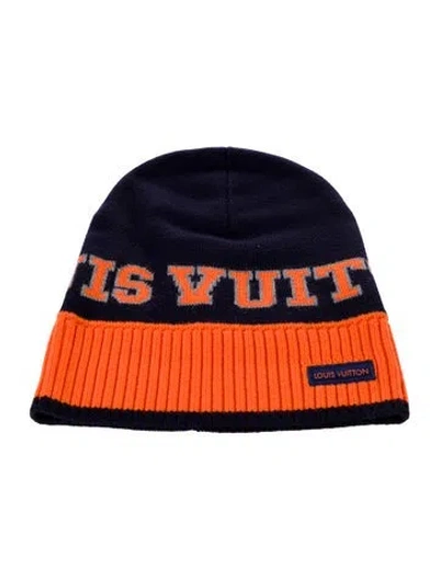 Pre-owned Louis Vuitton Wool Headline Beanie In Multi