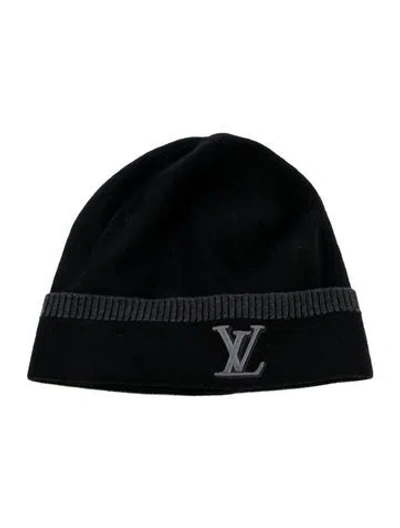 Pre-owned Louis Vuitton Wool Knit Beanie In Black