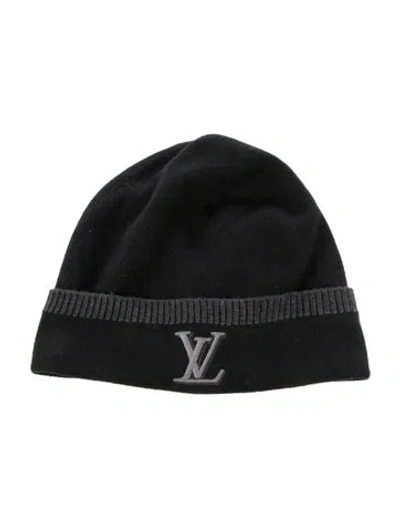Pre-owned Louis Vuitton Wool Knit Beanie In Black
