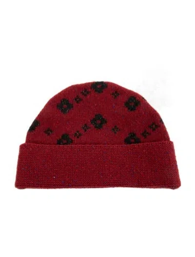 Pre-owned Louis Vuitton Wool Knit Beanie In Red