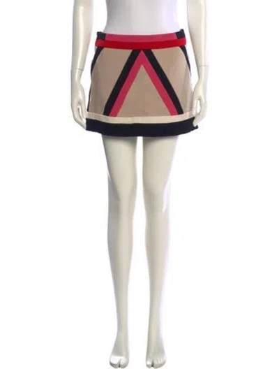 Pre-owned Louis Vuitton Wool Mini Skirt In Neutral