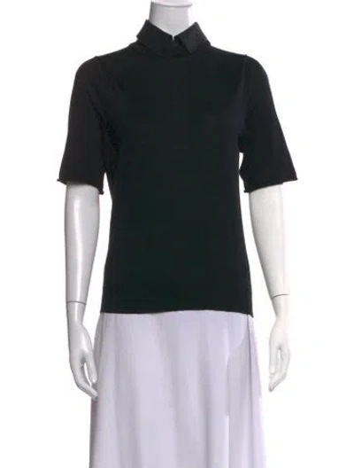 Pre-owned Louis Vuitton Wool Mock Neck Sweater In Black