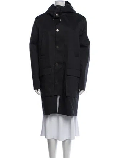 Pre-owned Louis Vuitton Wool Parka In Black