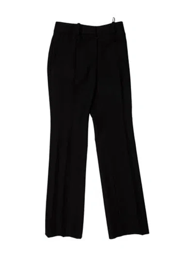 Pre-owned Louis Vuitton Wool Straight Leg Pants In Black