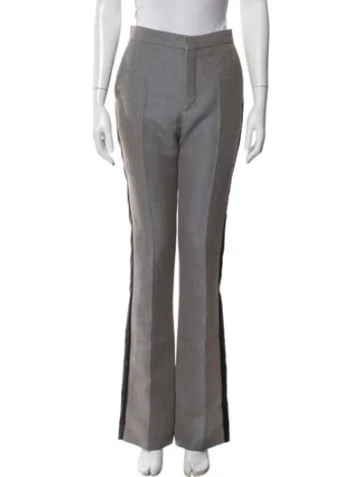 Pre-owned Louis Vuitton Wool Wide Leg Pants In Gray