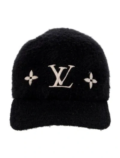 Pre-owned Louis Vuitton Woolgram Cap In Black