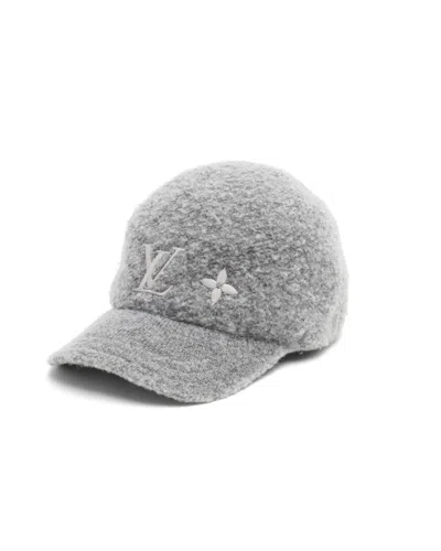Pre-owned Louis Vuitton Woolgram Cap In Grey